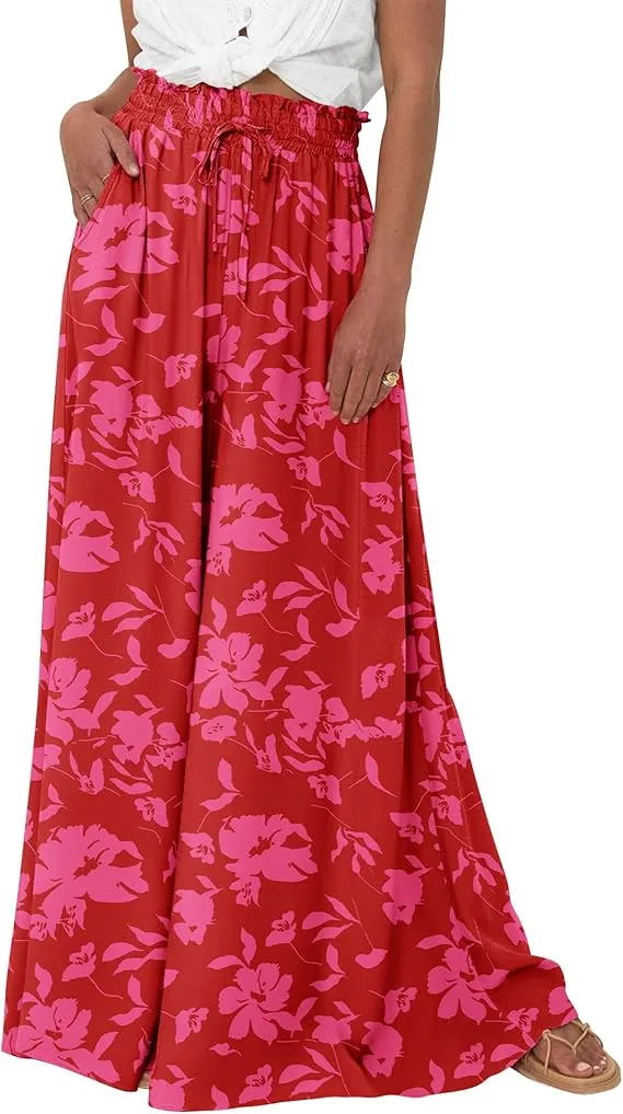 BTFBM Casual High Waist Wide Leg Pants